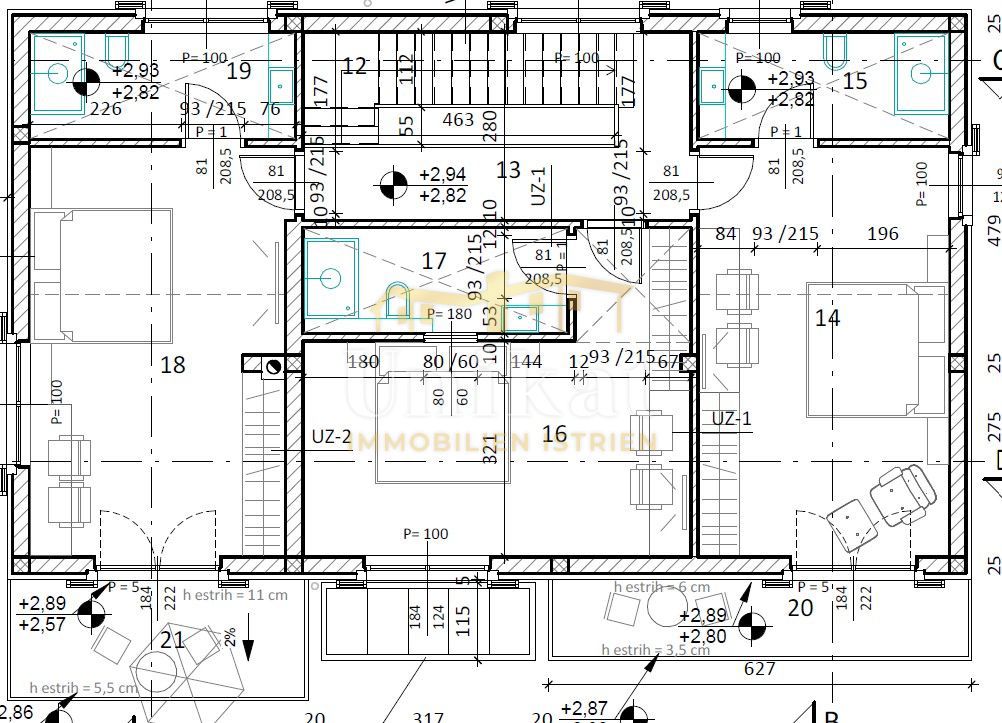 Nuova costruzione: casa con 3 camere da letto e piscina - vista mare